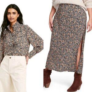 NILI LOTAN X TARGET Floral Pleated Blouse And Skirt Two-Piece Set Size M